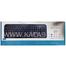 کیبورد سیمی KAISER KA-K701 / مولتی مدیا 9 کلید کاربردی / کلید مقاوم با دقت بالا در ضرب مداوم / حروف فارسی و انگلیسی / انصال USB